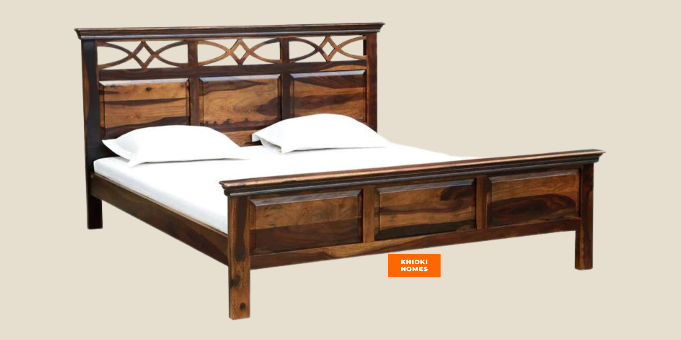 Khidki Homes Solid Wood Beds