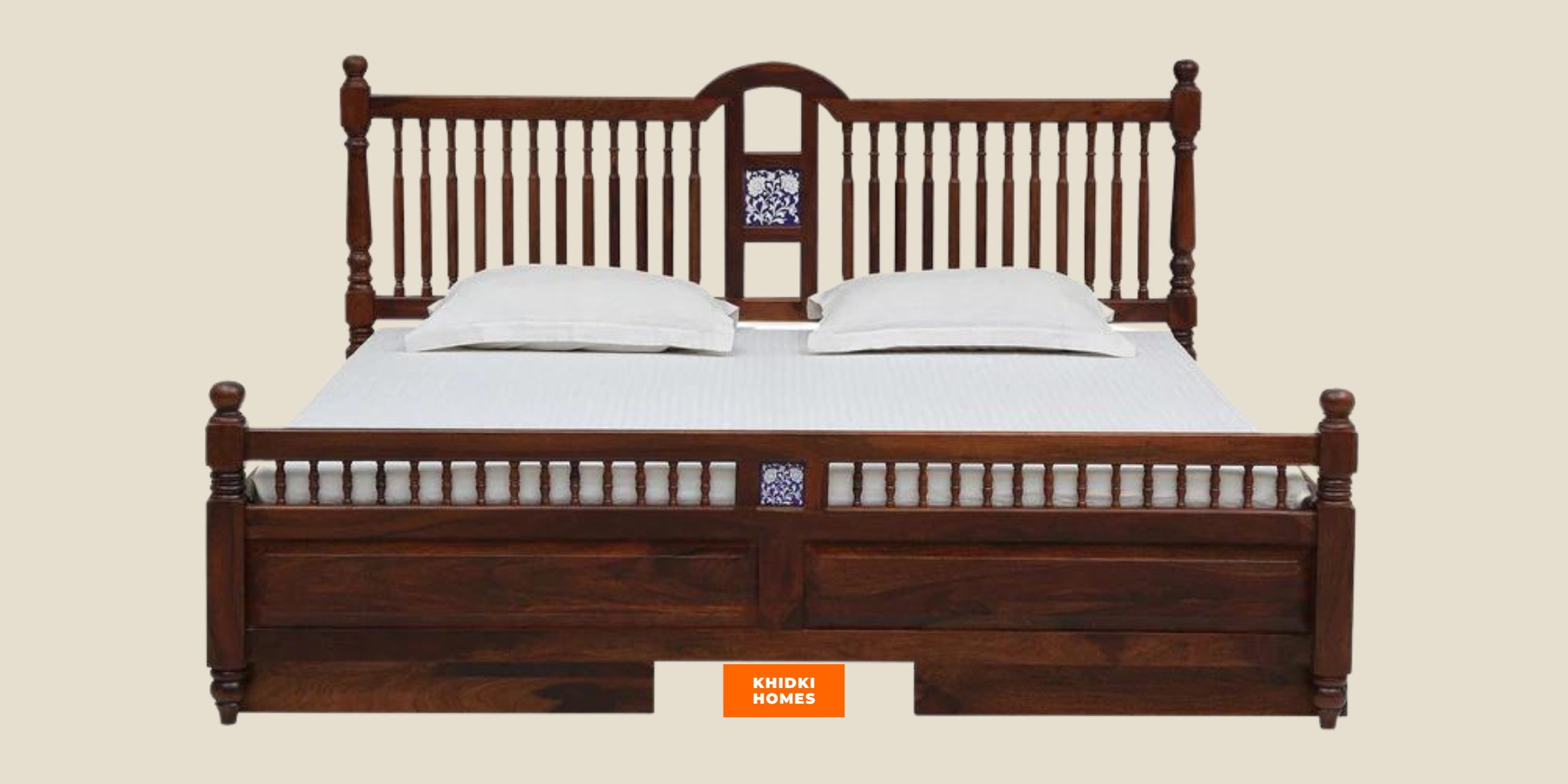 Khidki Homes Solid Wood Beds